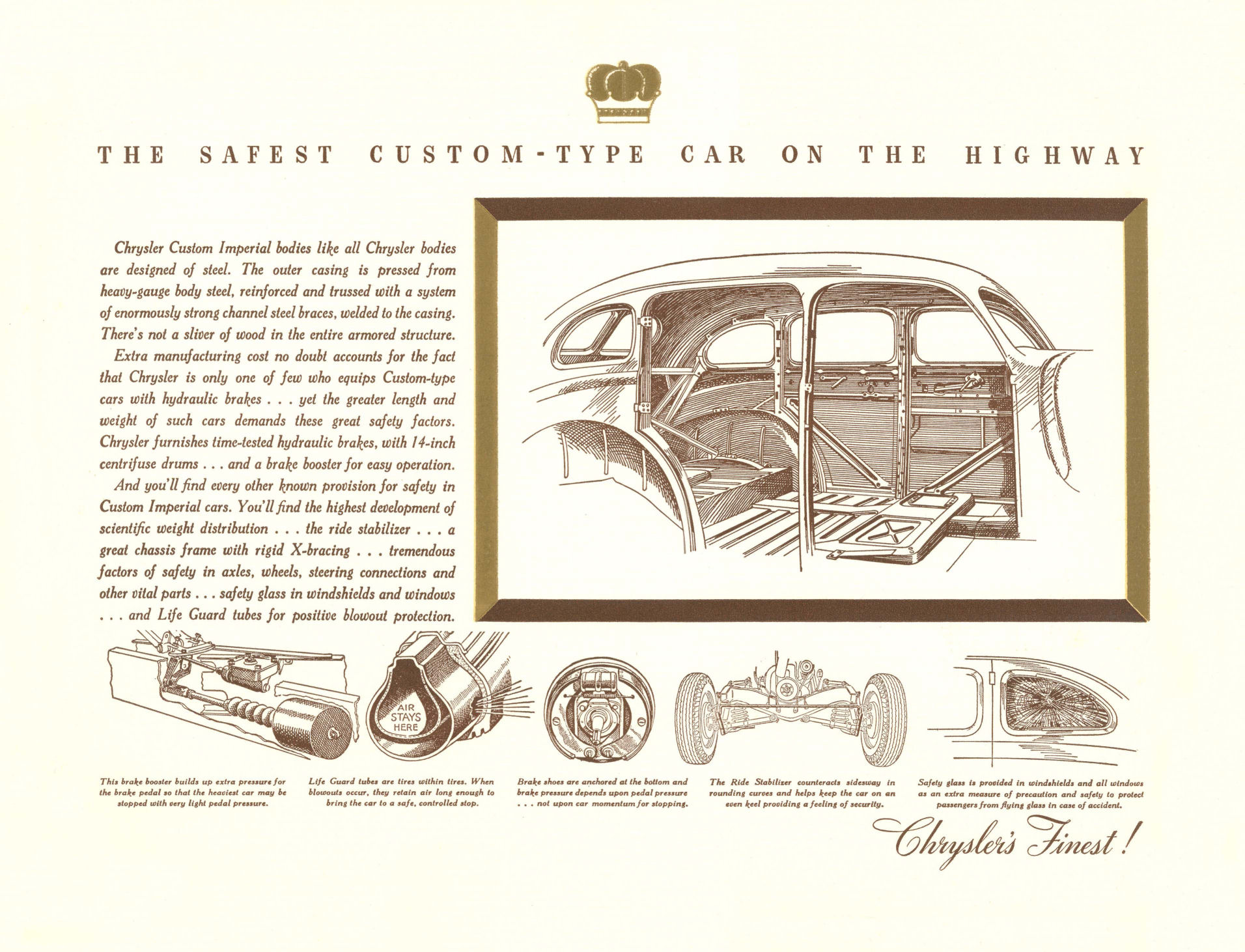 1938 Chrysler Custom Imperial Brochure Page 4